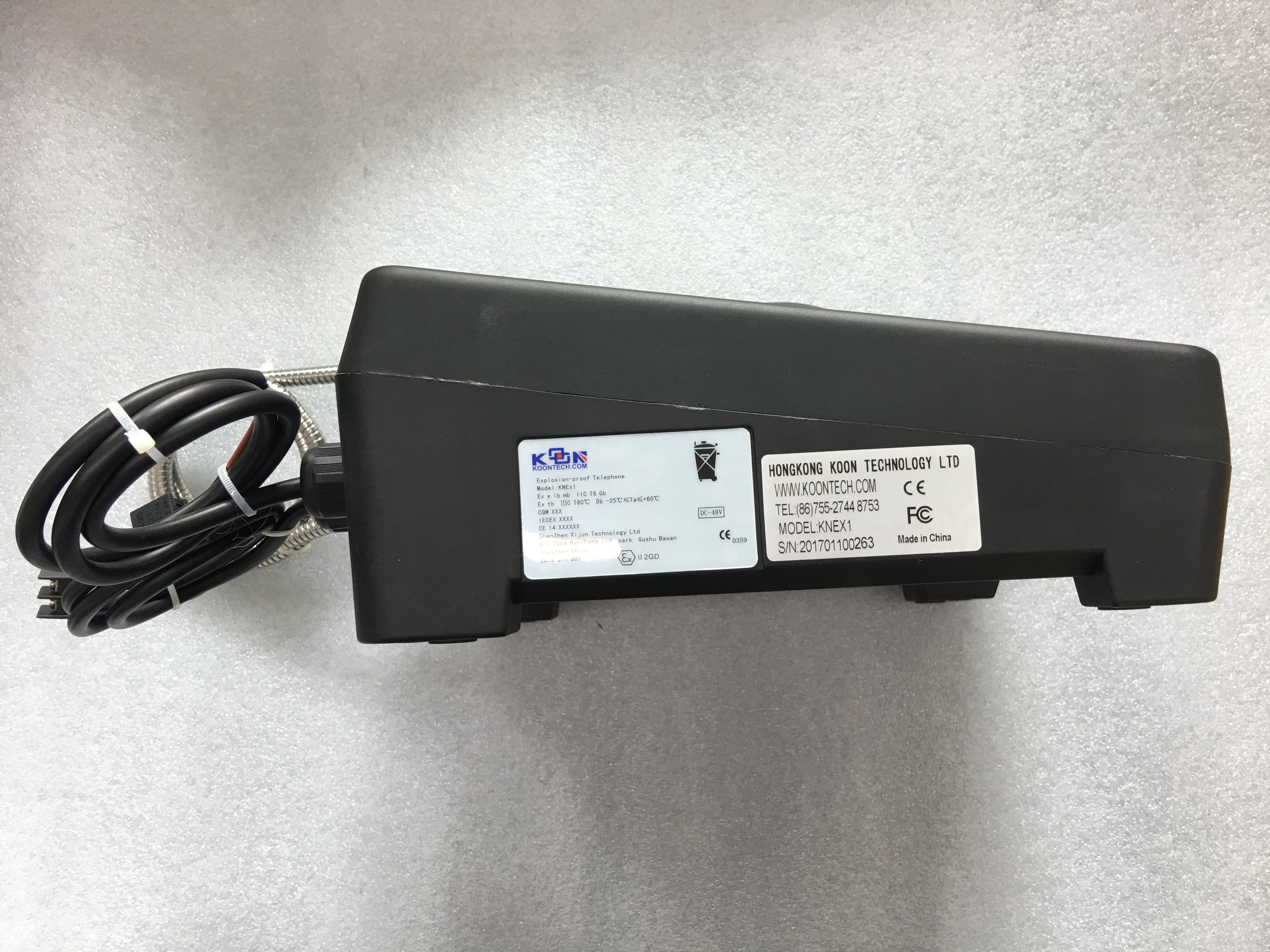 Industrial explosion-proof telephone