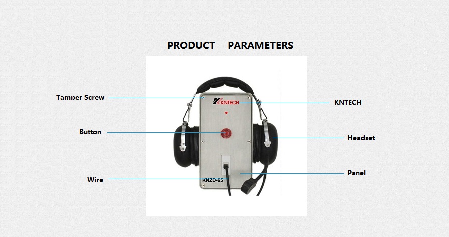 Waterproof antinoise industrial telephone