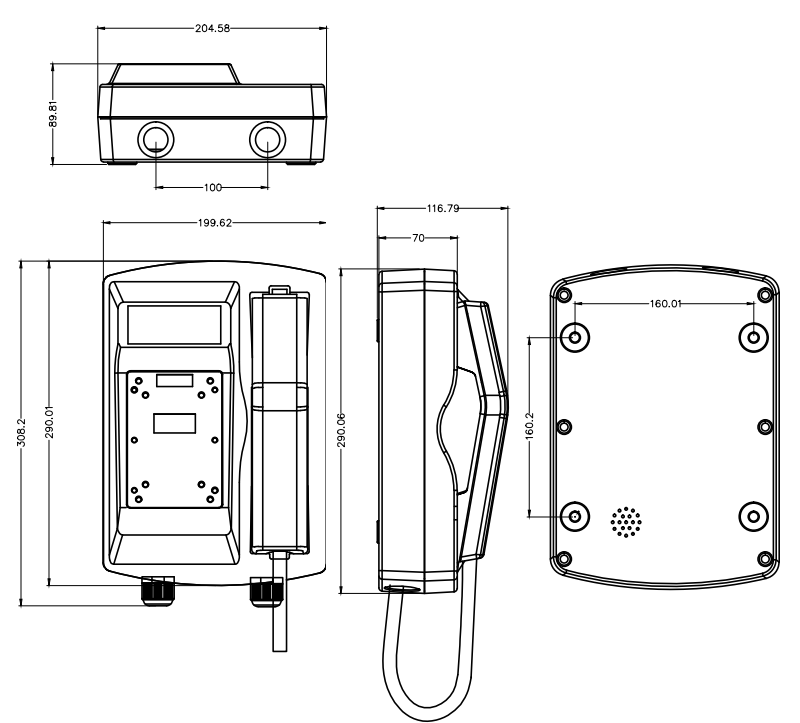 emergency telephone voip size