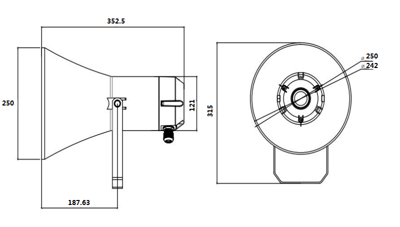 explosion proof horn size