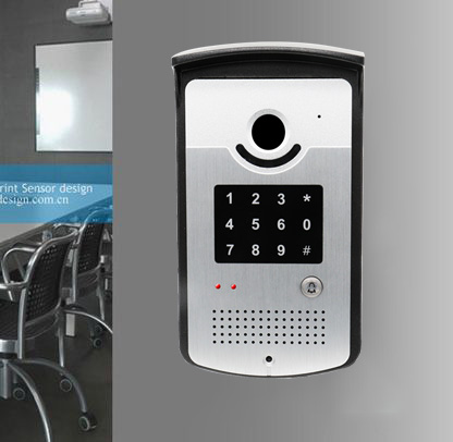 analogue door phone on the door wall