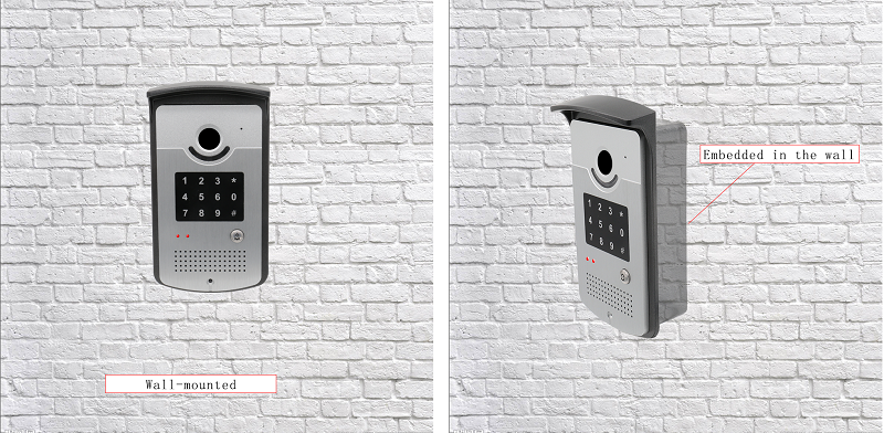 how to install the analogue door phone