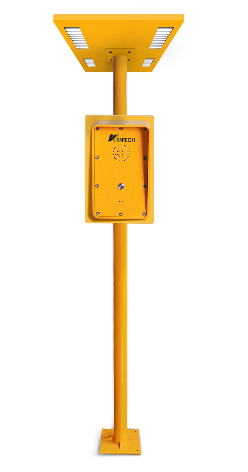 highway call box and solar pannel