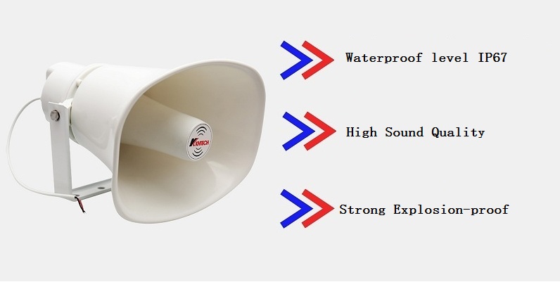 horn speaker for outdoor feature