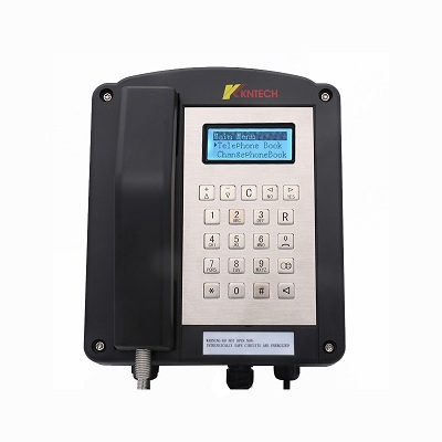 Intrinsically safe phone front view