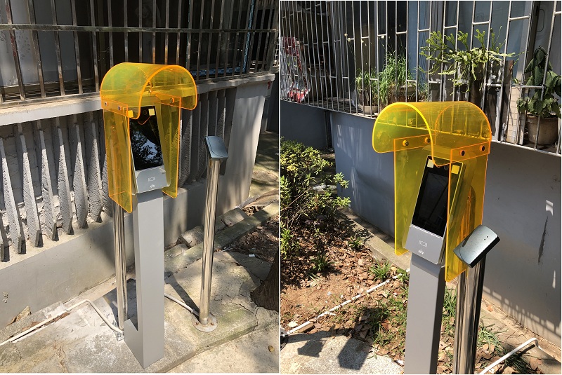 telephone booth installed outdoors 