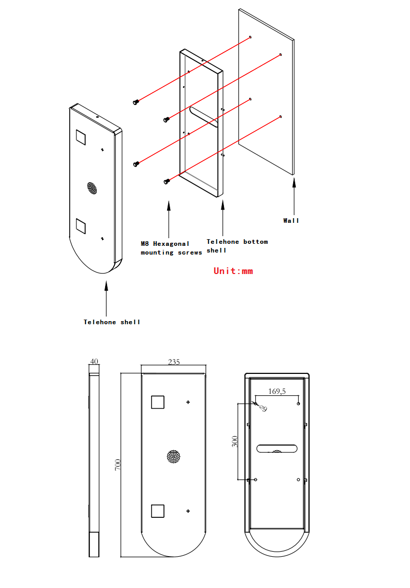 emergency help point size