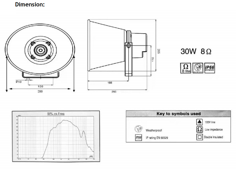 SIP Horn Speakeroutdoor and indoor KNTECH