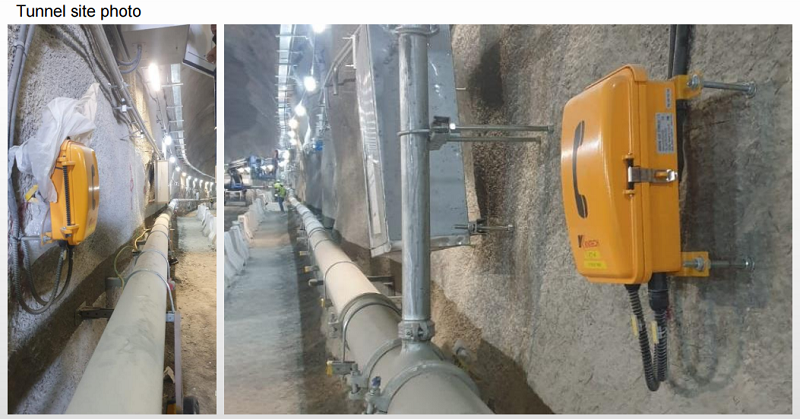 tunnel telephone system