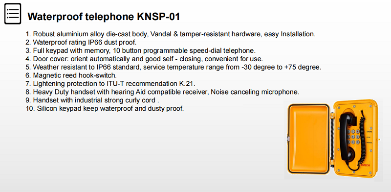 tunnel telephone system