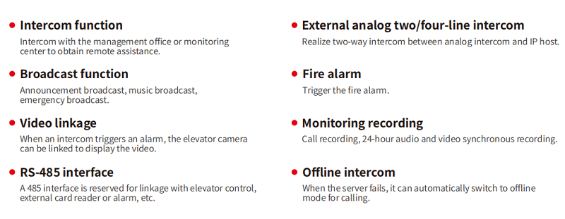 kntech elevator intercom system